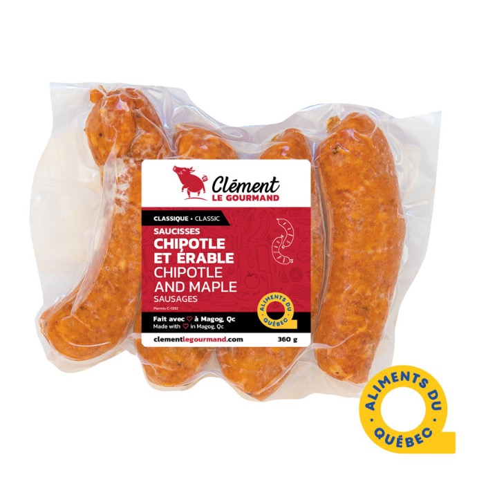 saucisses chipotle erable clement le gourmand