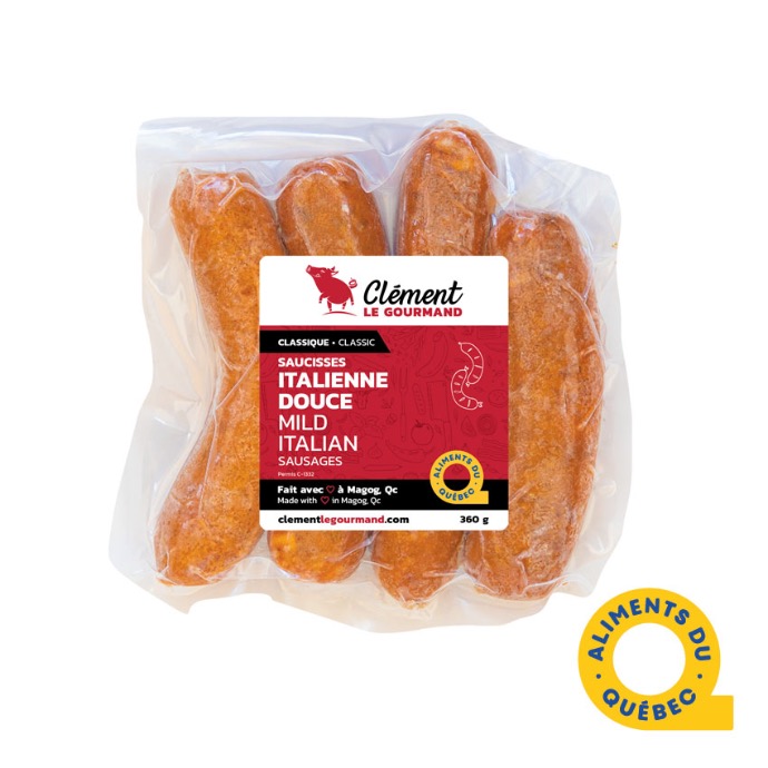 saucisses italienne douce clement le gourmand